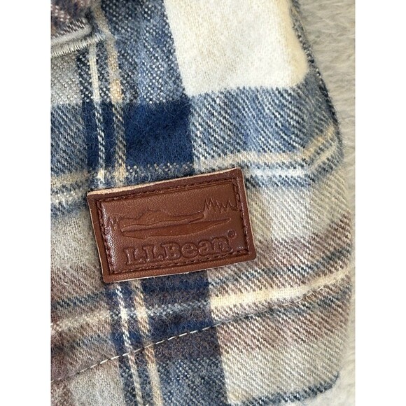 L.L. Bean Scotch Plaid Full Zip Hoodie Relaxed Fit Size Small Outdoors Fall - Picture 6 of 11